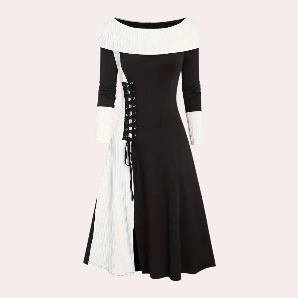 Seraphine - Casual color block winterjurk voor dames