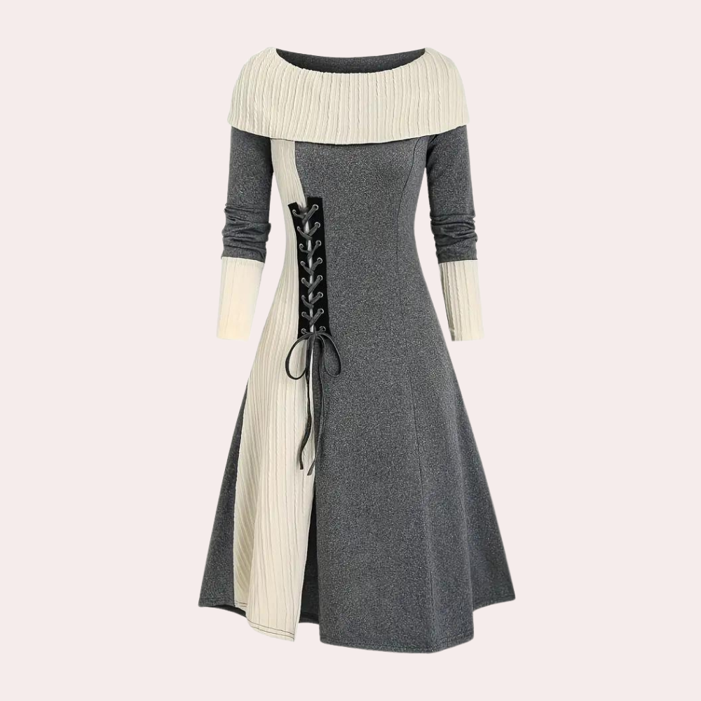 Seraphine - Casual color block winterjurk voor dames