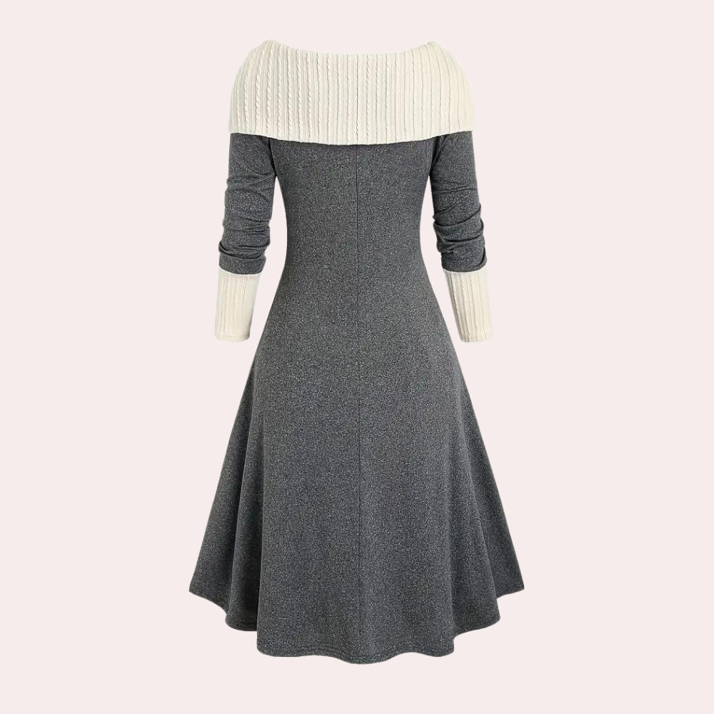 Seraphine - Casual color block winterjurk voor dames