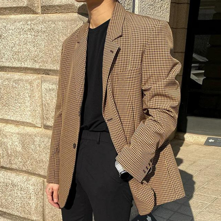 LARRY - Elegante Geruite Blazer voor Heren
