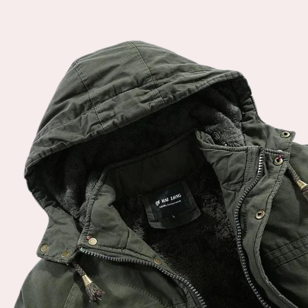 AARON - Warme Winterjas met Capuchon voor Heren