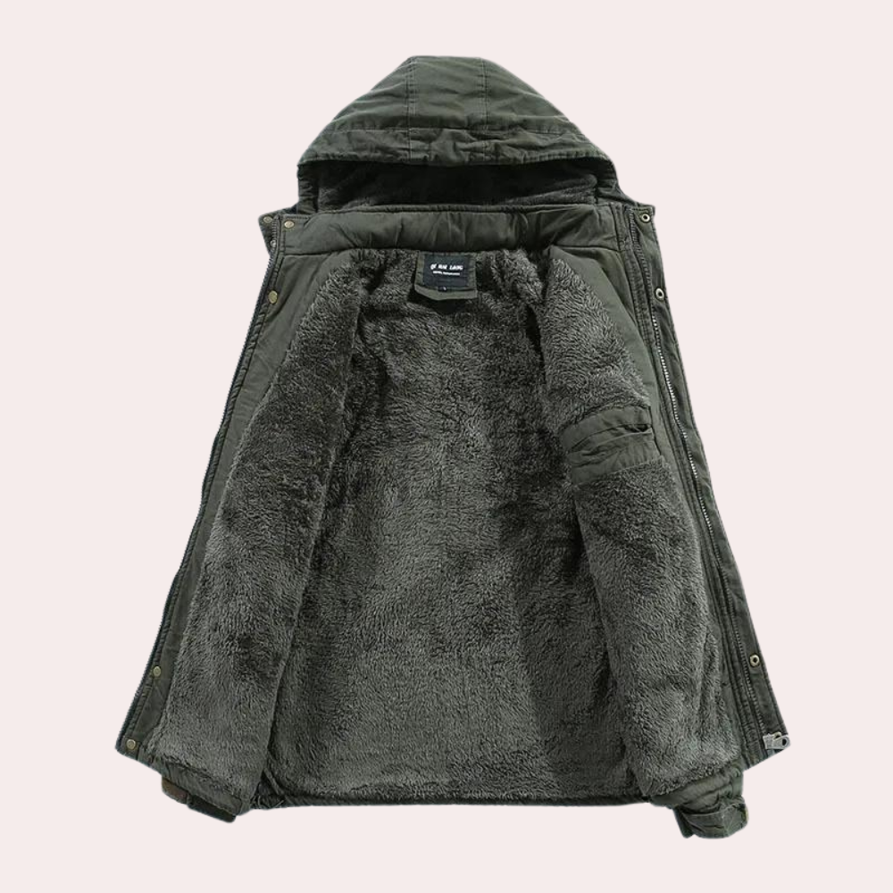 AARON - Warme Winterjas met Capuchon voor Heren
