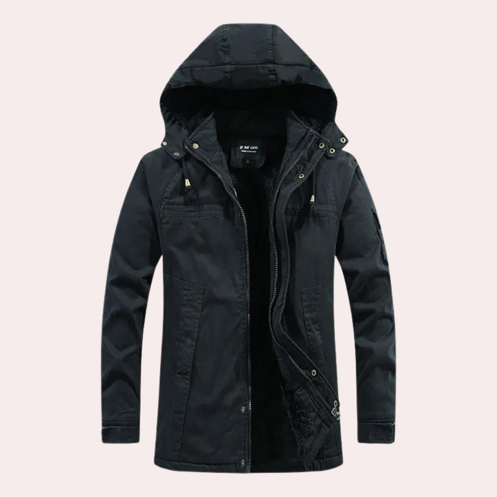 AARON - Warme Winterjas met Capuchon voor Heren
