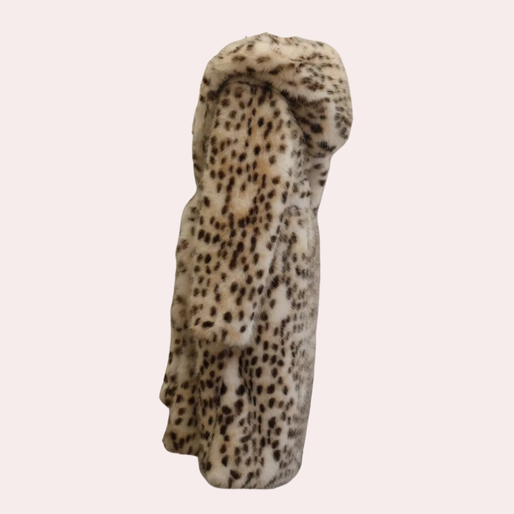 REBECCA - Stijlvolle Fluffy Mantel met Kap voor Dames