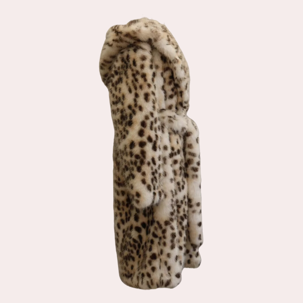 REBECCA - Stijlvolle Fluffy Mantel met Kap voor Dames