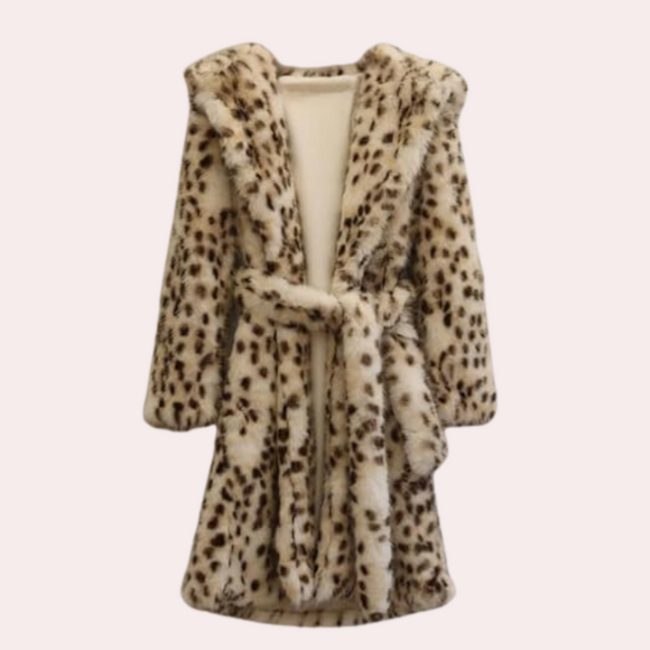 REBECCA - Stijlvolle Fluffy Mantel met Kap voor Dames