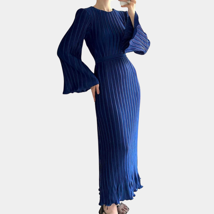 JACQUELINE - Prachtige Geplooide Maxi Jurk voor Dames