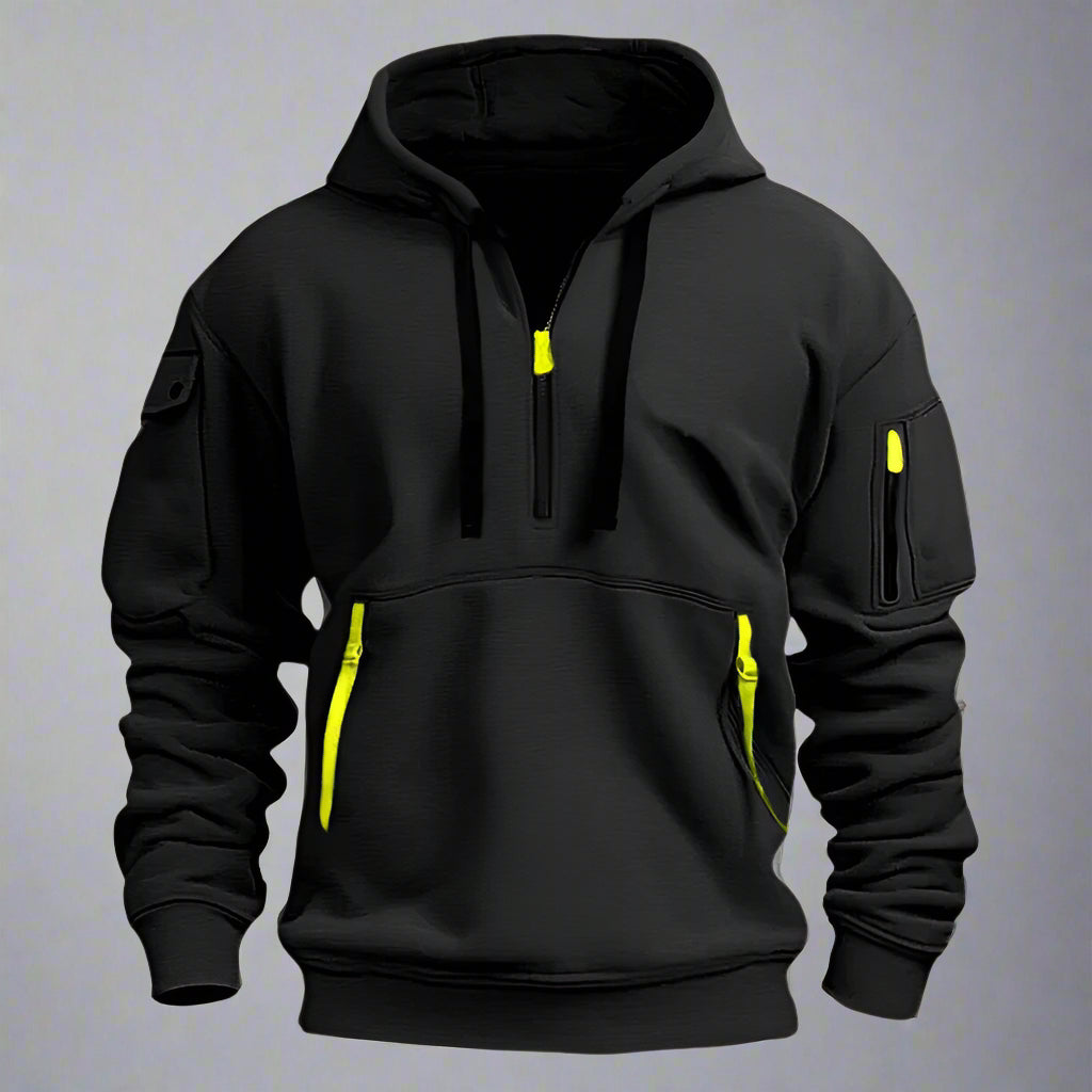 Mannen | Sweatshirt met capuchon en strak ontwerp
