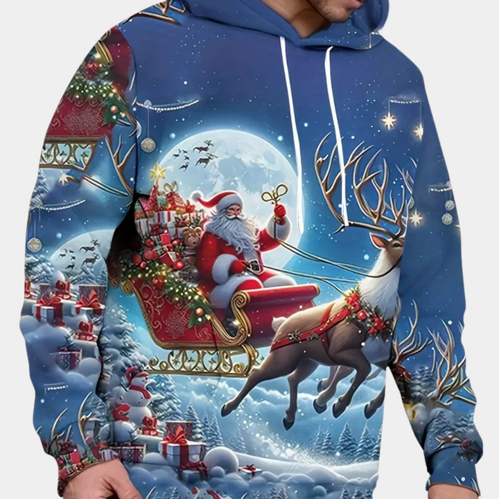 NIKLAUS - Casual Kerstmis Hoodie voor Heren