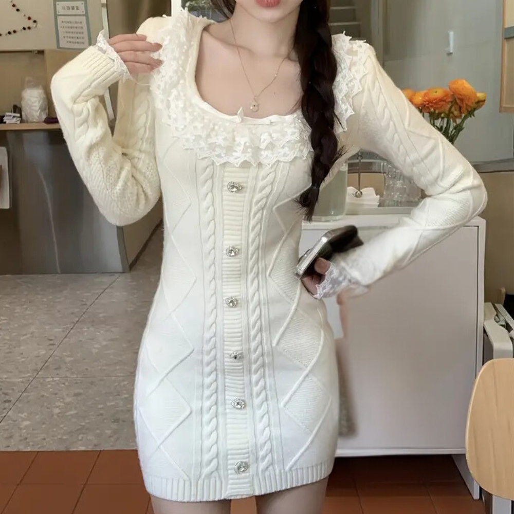 JOANNA - Elegante Gebreide Jurk voor Dames