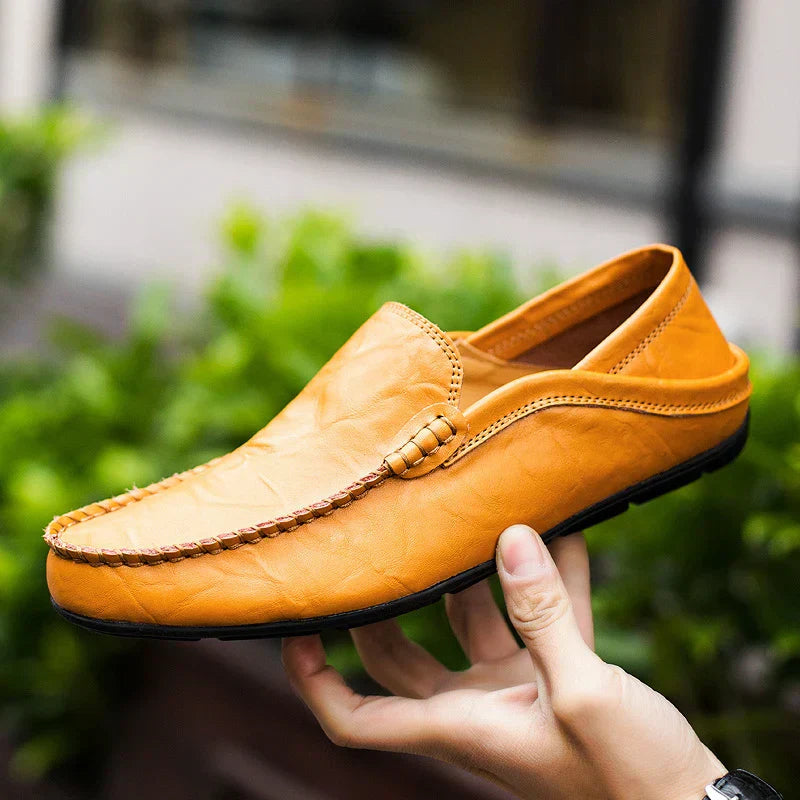 Mannen | Instapschoenen in loaferstijl met subtiele hak