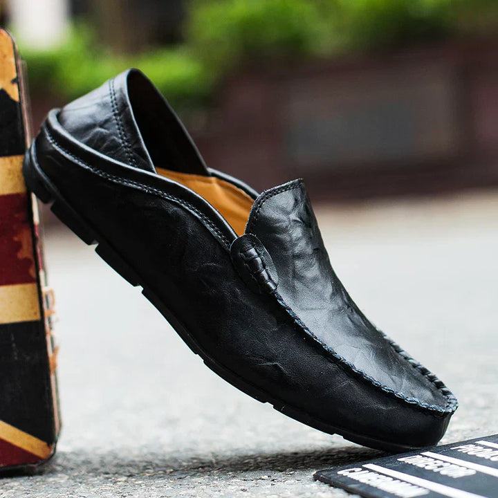 Mannen | Instapschoenen in loaferstijl met subtiele hak