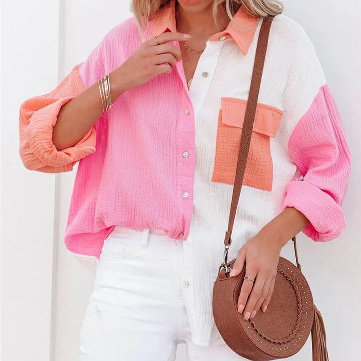 Vrouwen | Zomerblouse met modern ontwerp