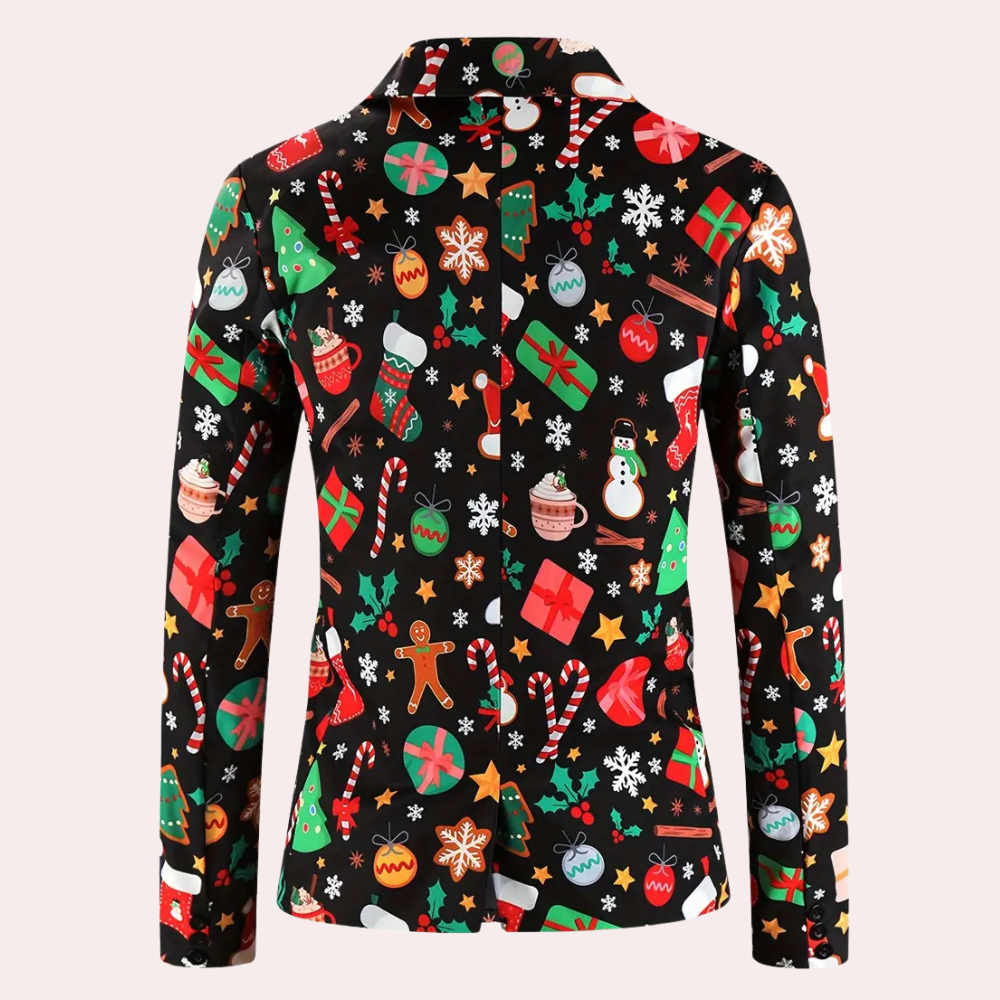 NELIO - Stijlvolle Kerstblazer voor Heren