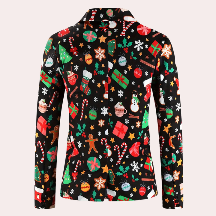 NELIO - Stijlvolle Kerstblazer voor Heren