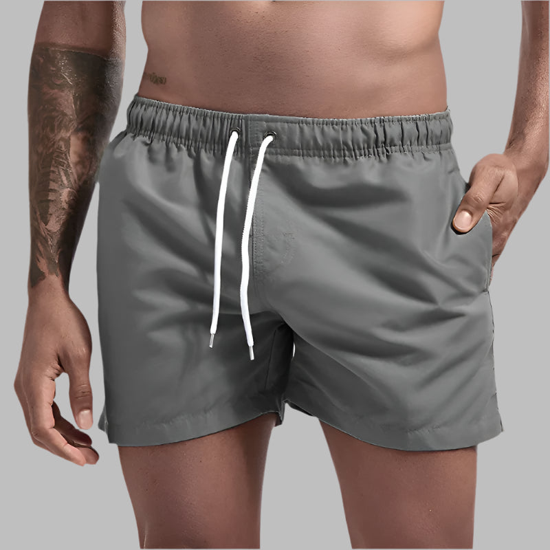 Mannen | Zwemshort met koord en steekzakken