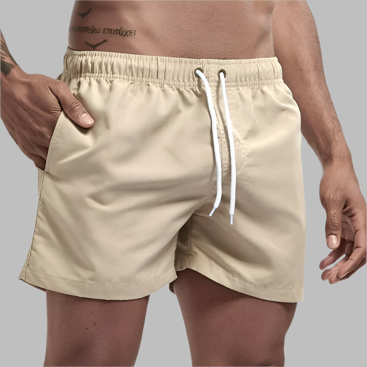 Mannen | Zwemshort met koord en steekzakken