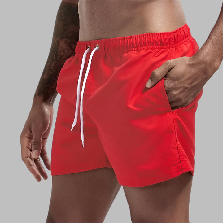 Mannen | Zwemshort met koord en steekzakken