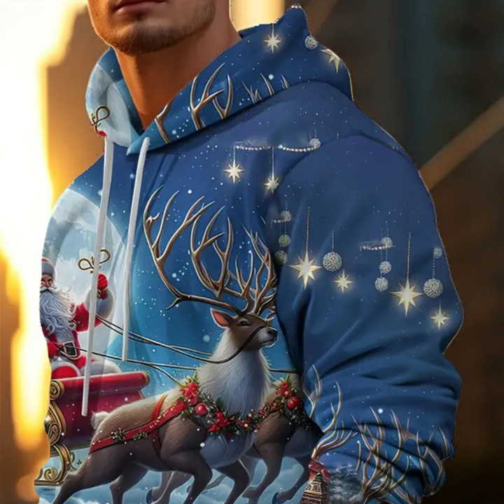 NIKLAUS - Casual Kerstmis Hoodie voor Heren