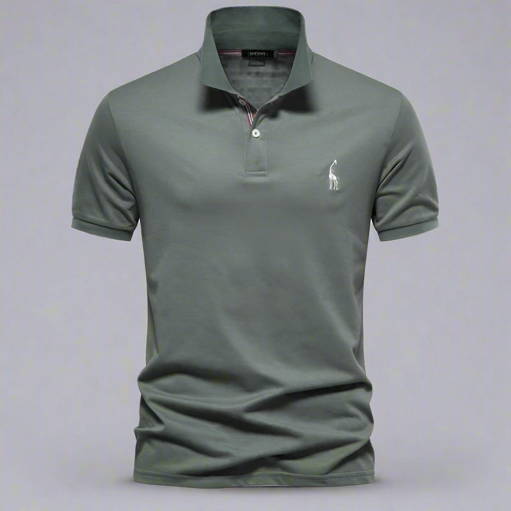 Mannen | Net poloshirt met klein logo en verzorgde afwerking
