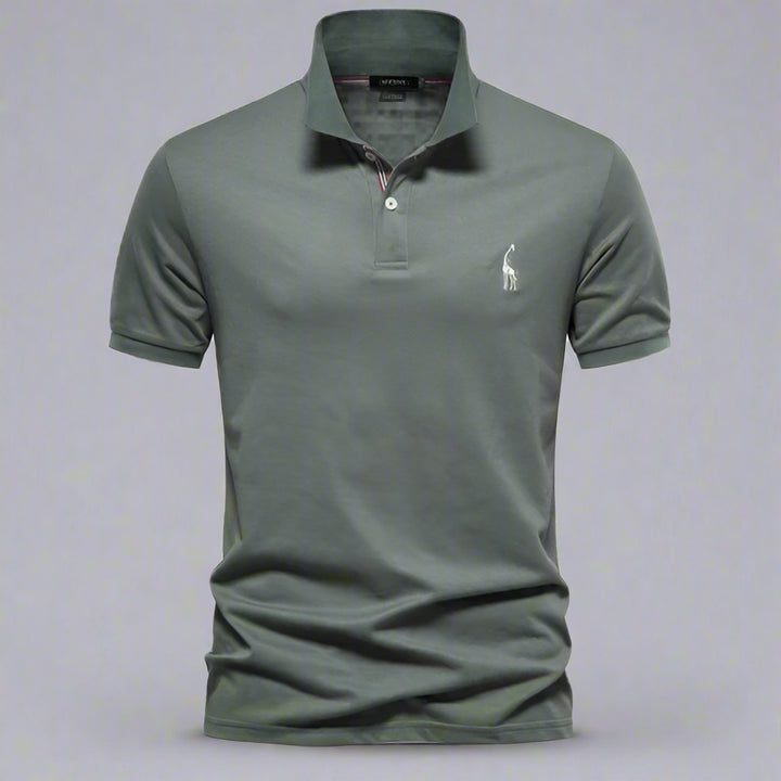 Mannen | Net poloshirt met klein logo en verzorgde afwerking