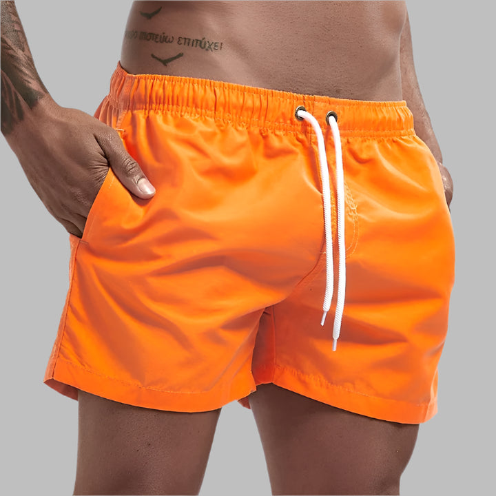Mannen | Zwemshort met koord en steekzakken