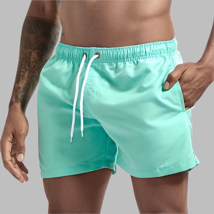 Mannen | Zwemshort met koord en steekzakken
