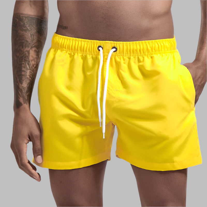 Mannen | Zwemshort met koord en steekzakken