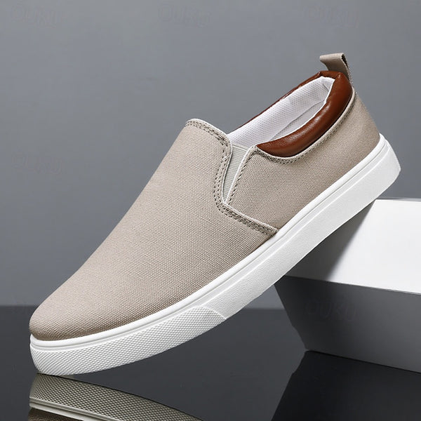 Mannen | Canvas sneakers met minimalistisch ontwerp