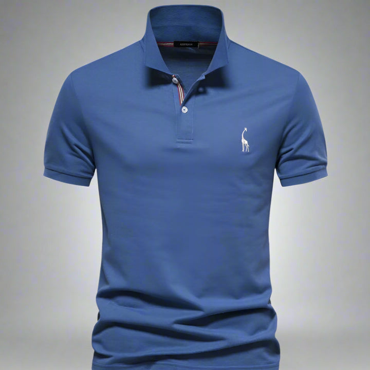 Mannen | Net poloshirt met klein logo en verzorgde afwerking