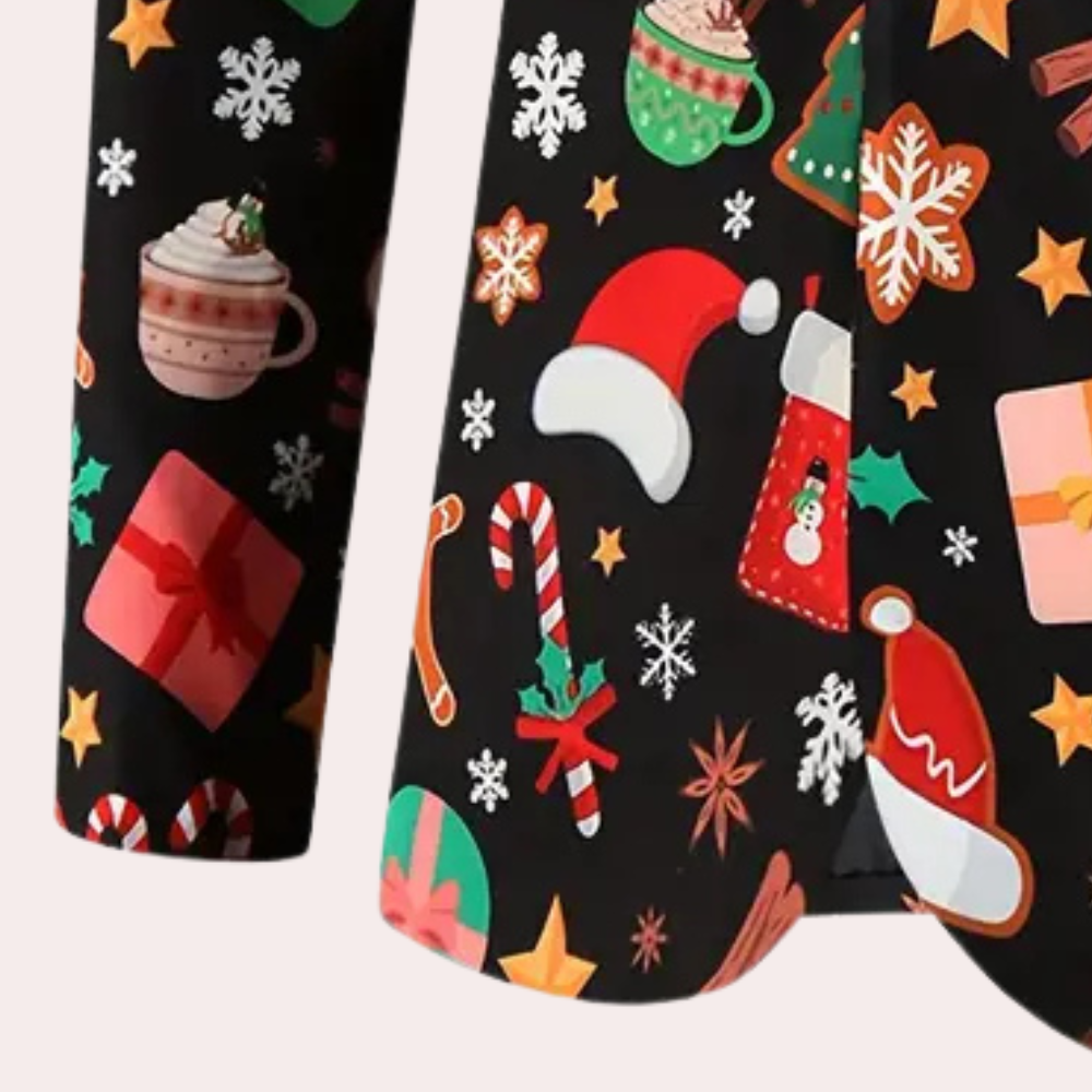NELIO - Stijlvolle Kerstblazer voor Heren