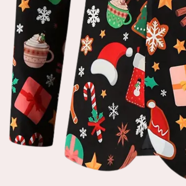 NELIO - Stijlvolle Kerstblazer voor Heren