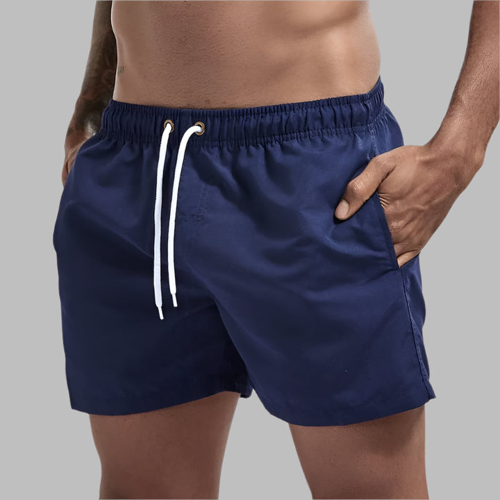 Mannen | Zwemshort met koord en steekzakken