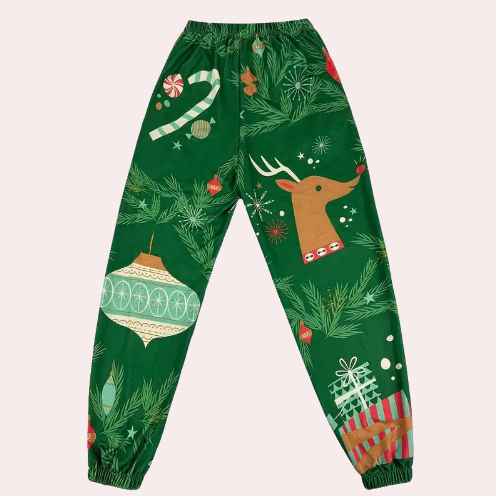 GLAUCIA - Luxe Kerst Jogger voor Dames