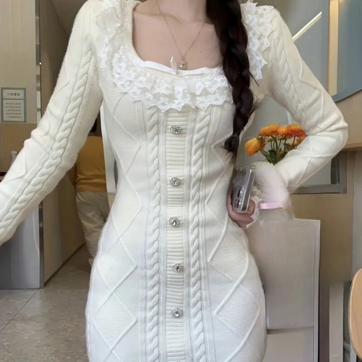 JOANNA - Elegante Gebreide Jurk voor Dames