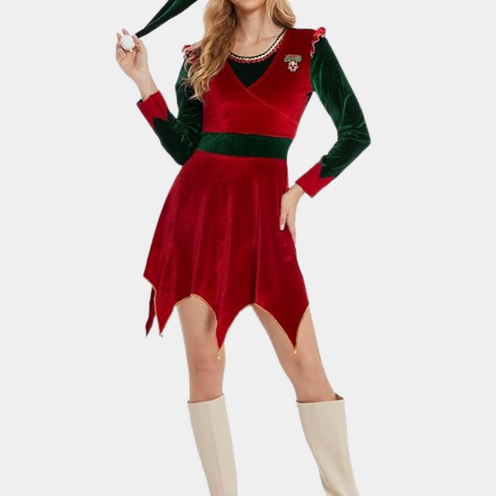 CHARLIZE - Comfortabele Kerstjurk voor Dames