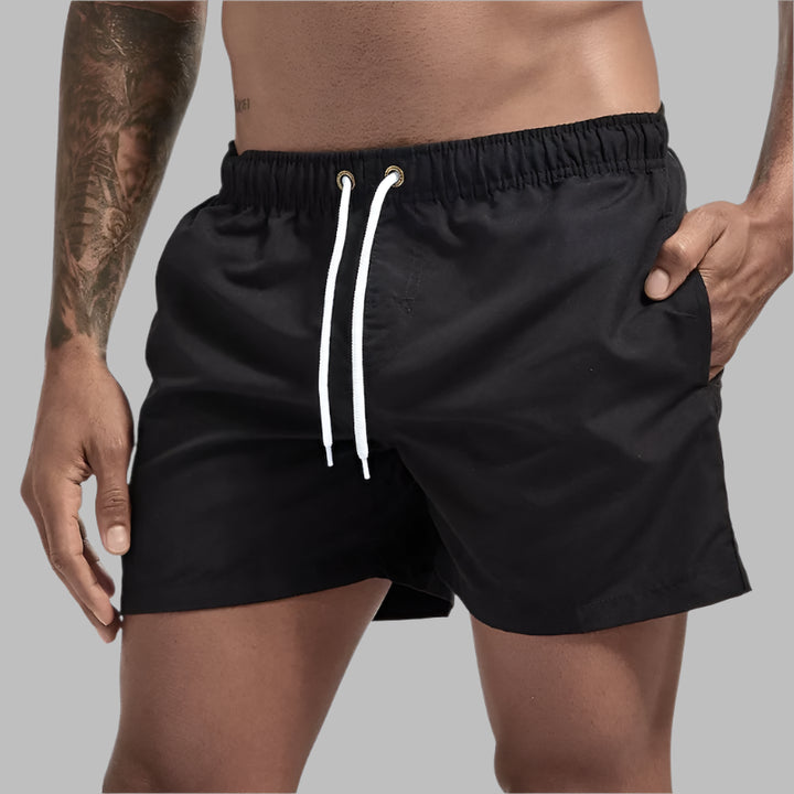 Mannen | Zwemshort met koord en steekzakken