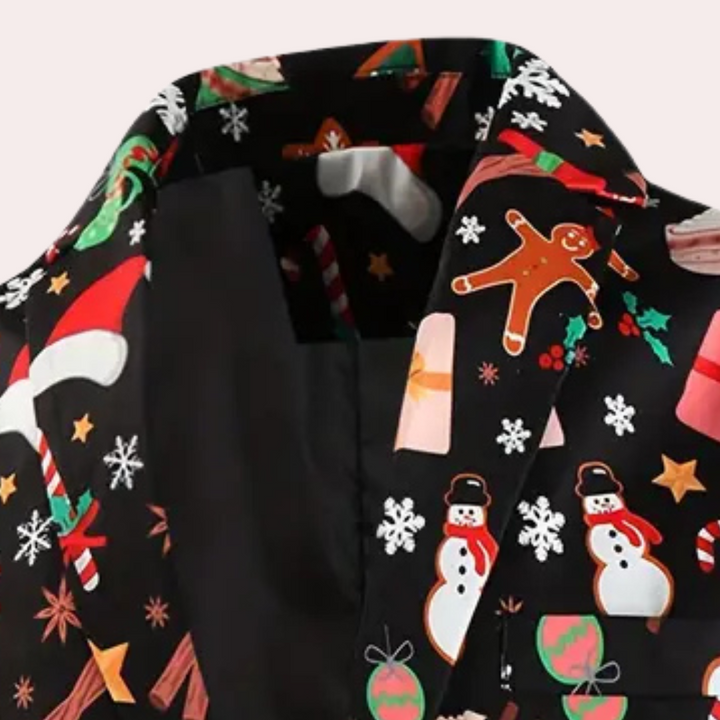 NELIO - Stijlvolle Kerstblazer voor Heren