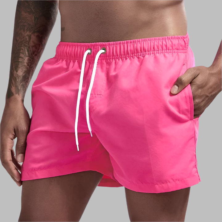Mannen | Zwemshort met koord en steekzakken